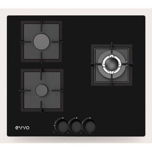 EVVO V65 Noir Intégré 58 cm Gaz 3 zones