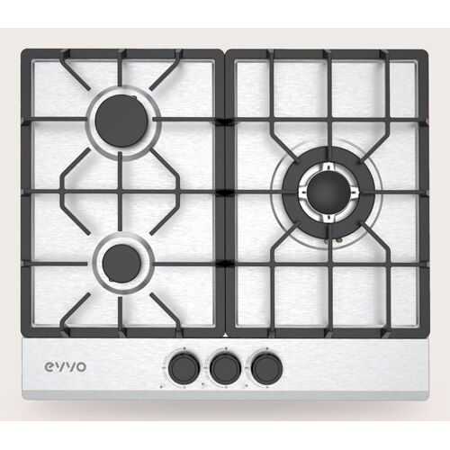 EVVO V66 Noir Intégré 58 cm Gaz 3 zones