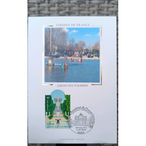 Timbre Jardin Des Tuileries - Jardins De France. Fdc Carte Premier Jour 04/06/2004. Yt N°3673