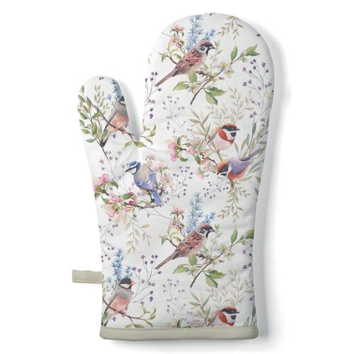 Gant De Cuisine Oiseaux Printaniers Ambiente 18 X 30 Cm