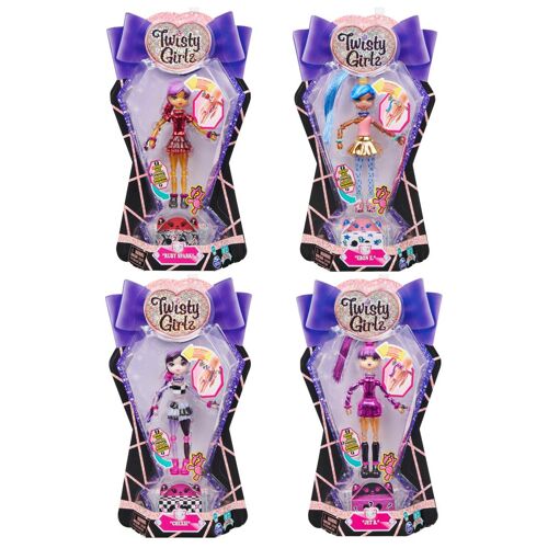 Twisty Petz Twisty Girlz, Poupée à transformer en bracelet à collectionner Glitzy Bitsy avec mystère, pour les enfants à partir de 4 ans.