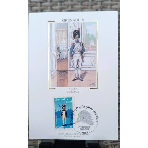 Timbre Grenadier À Pied - Garde Impériale. Fdc Carte Premier Jour 26/06/2004. Yt N°3684