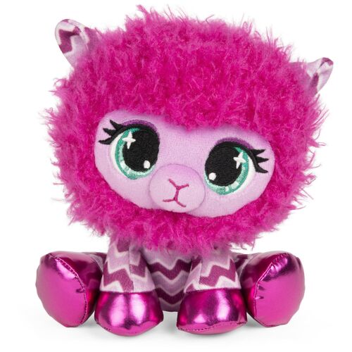 GUND PELUCHE P.LUSHES PETS - SHELLY O'LLAMA 20 CM - Peluche Lama Magenta Inspirée des Tendances Modes - Taille 20 cm - Peluche A Collectionner - Collection Podium - 6064063 - Jouet Enfant 3 ans et +