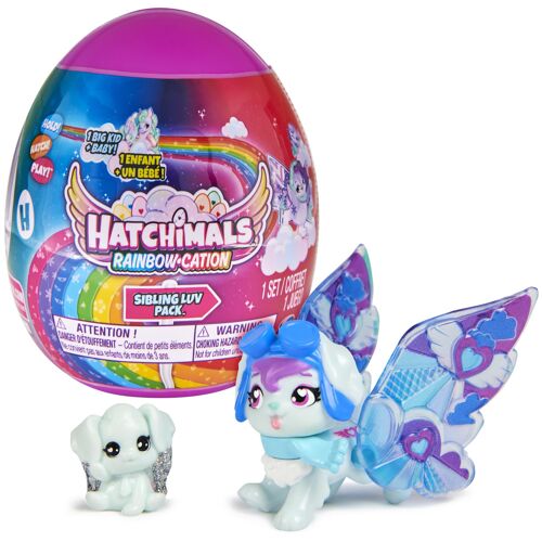 Hatchimals Pack De 2 Famille Surprise 1 Ado + 1 Bebe Saison 2 (Assort) (Barquette)