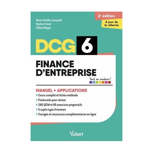 Dcg 6 - Finance D'entreprise : Manuel Et Applications - Réforme 2026-2027