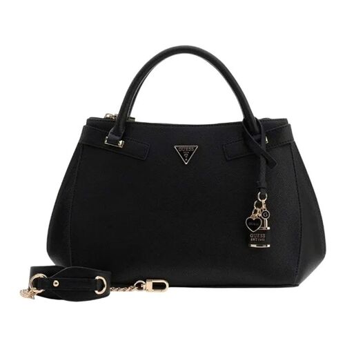 GUESS Sac à main noir pour femme - Serenova Girlfriend Satchel 333111