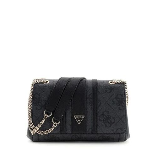 Guess Noelle - Sac porté épaule logo Gris-Noir-Coal-Logo SS967221-HWSS9672210-CLO