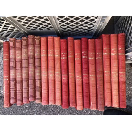 Le Tour Du Monde/ Nouveau Journal Des Voyages/ Hebdomadaire Richement Illustré Sous La Direction De Édouard Charton/ Lot De 67 Volumes Des Années 1860 À 1894, 1898,1902/ Éditions Hachette