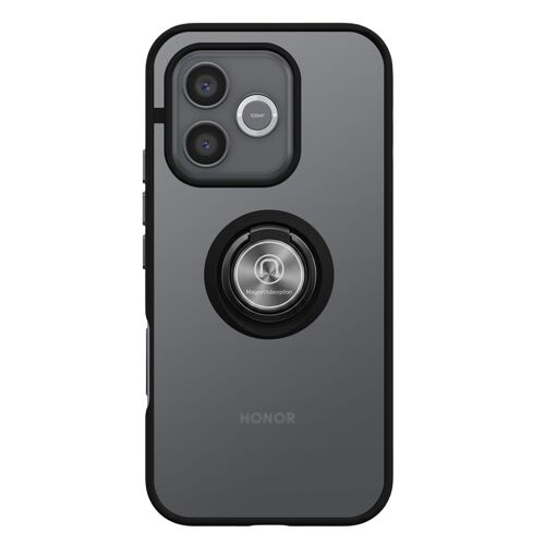 Coque pour Honor 600 Lite avec Support Anneau et Fixation Magnétique Noir