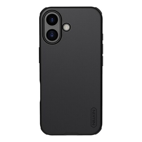Coque pour iPhone 17 Conception Bi-Matière Modèle Super Frosted Pro Nillkin Noir