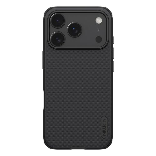 Coque pour iPhone 17 Pro Conception Bi-Matière Modèle Super Frosted Pro Nillkin Noir