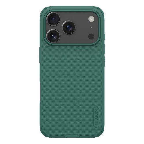 Coque pour iPhone 17 Pro Conception Bi-Matière Modèle Super Frosted Pro Nillkin Vert foncé