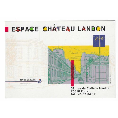 Carte Postale Mairie De Paris , Espace Château Landon