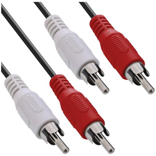 InLine 89931A câble audio 15 m 2 x RCA Noir