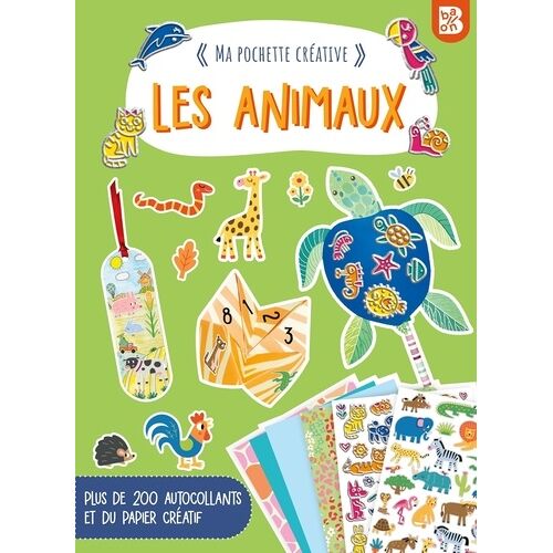 Les Animaux - Plus De 200 Autocollants Et Du Papier Créatif