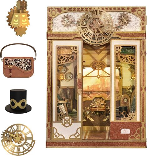 Book Nook Infinity Train Fantaisie vapeur