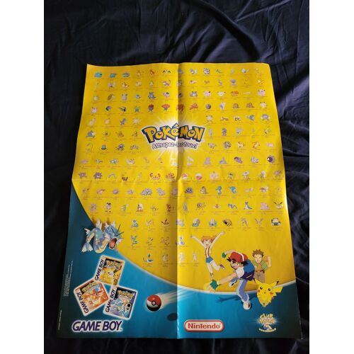 Affiche Pokemon Attrappez Les Tous Annees 2000 151 Premiers Pokemon