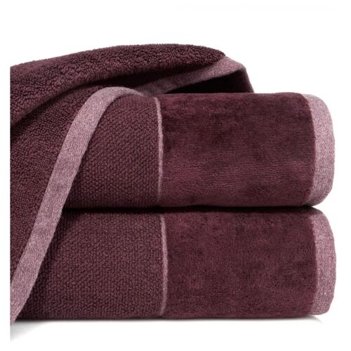 Eurofirany 466381 Serviette De Bain 70 X 140 Cm Coton Bourgogne