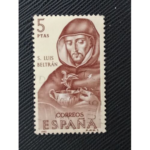 Timbre Espagne Y T 1345 Saint Luis Beltran (1526-1581) 1965 (180510 )