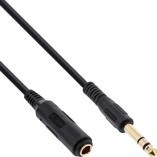 InLine 99971 câble audio 1 m 6,35 mm Noir