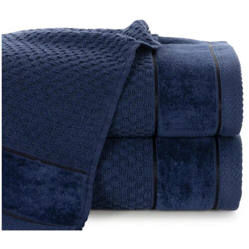 Eurofirany 427536 Serviette De Bain 50 X 90 Cm Coton, Polyester Rouge