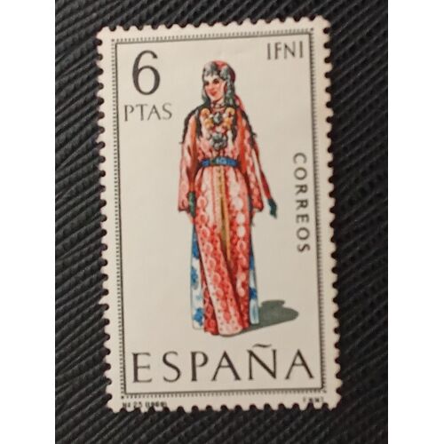 Timbre Espagne Y T 1558 Costumes Provinciaux, Ifni 1969 (180510 )