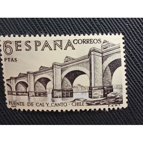 Timbre Espagne ( Yt 1600 ) 1969 Constructeurs Du Nouveau Monde, Chili