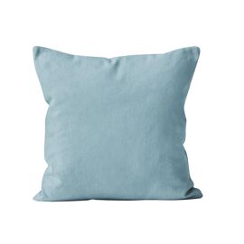Coussin Déhoussable 40x40 Cm Alix Bleu Glacier, Par Soleil D'ocre