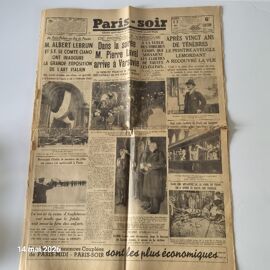 Paris Soir Du Vendredi 17 Mai 1935, Sortant De La Presse