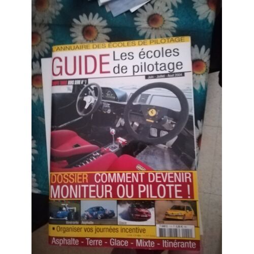 Compte Tours Hors Serie 1 De 2004 Guide Les Ecoles De Pilotage