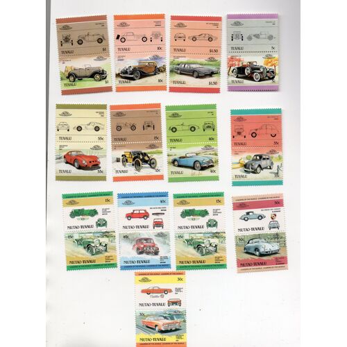 Tuvalu- Niutao-Tuvalu- Lot De 13 Timbres Neufs- Voitures Anciennes