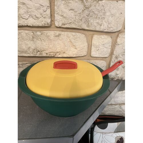 Saladier Plat Tropical Tupperware Vintage 1,8 Litre