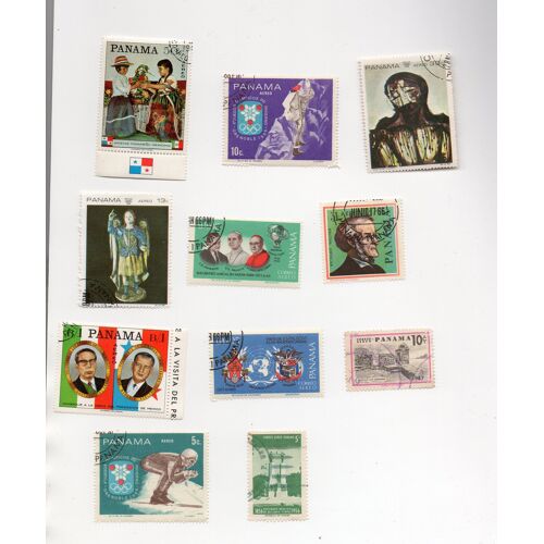 Panama- Lot De 11 Timbres Oblitérés Divers