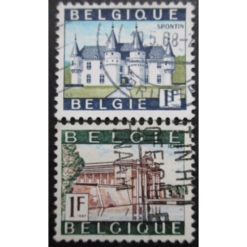 Belgique N°1423 Et 1424 Spontin Et Ypres Oblitérés