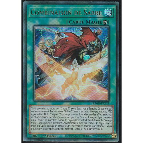 Carte Yu-Gi-Oh - Combinaison De Sabre - L26d-Frx25 - Ultra-Rare