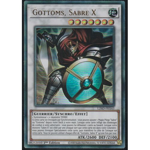 Carte Yu-Gi-Oh - Gottoms Sabre X - L26d-Frx43 - Ultra-Rare