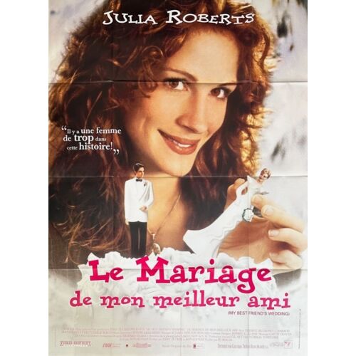 Le Mariage De Mon Meilleur Ami - Affiche Originale De Cinéma - Format 120x160 Cm - Un Film De P.J. Hogan Avec Julia Roberts, Dermot Mulroney, Cameron Diaz - Année 1997
