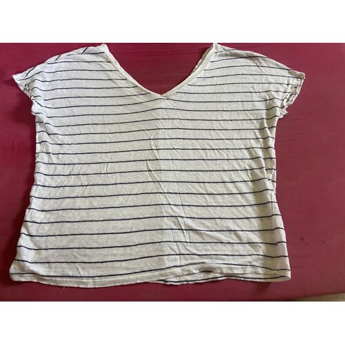 Tee Shirt / Haut Marinière Col V Taille L