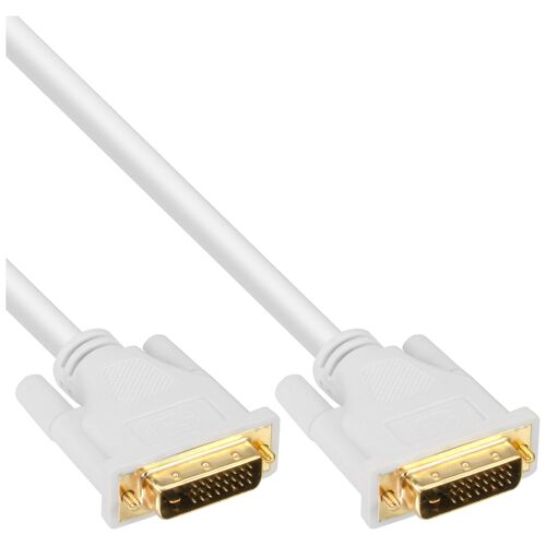 InLine 4043718143924 câble DVI 5 m DVI-D Blanc