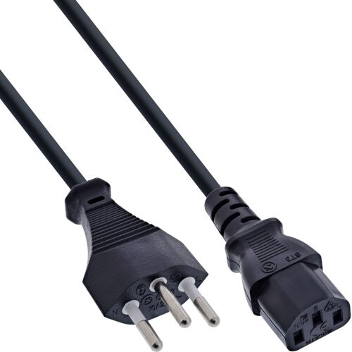 InLine 4043718015719 Noir 1,8 m SEV 1011 Coupleur C13