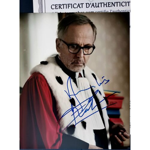 Autographe Original Sur Photo 25x20 Acteur Fabrice Luchini Avec Coa