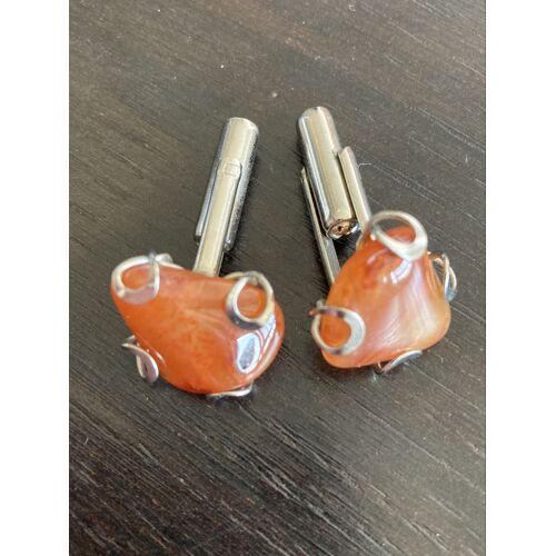 Boutons De Manchettes Avec Pierre Sertie 