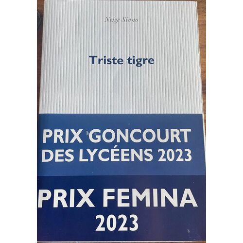 Triste Tigre De Neige Sinno, Prix  Goncourt Des Lycéens 2023, Prix Femina 2023
