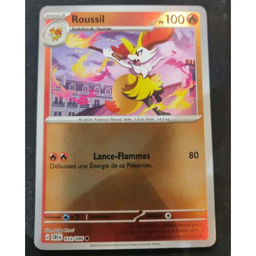Pokémon Roussil 012 / 086 Reverse Chaos Ascendant