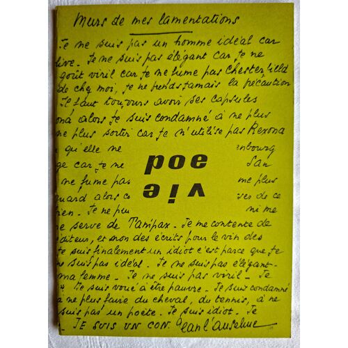 Jean L'Anselme. Poevie. N°9. Murs De Mes Lamentations. Revue Du Centre D'Action Poétique De La Somme. 1980