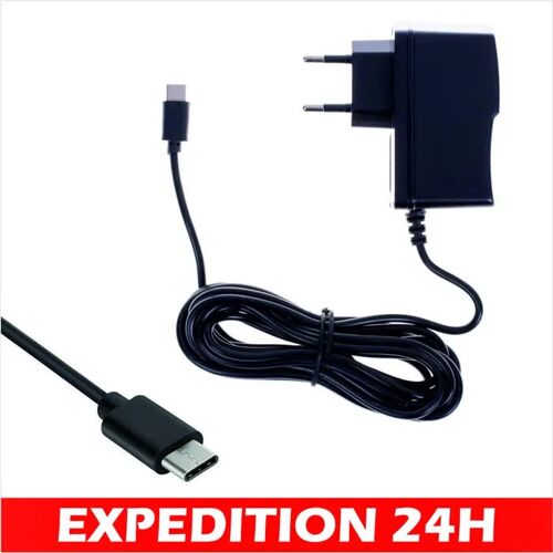 Chargeur secteur - ZISONIX - Type C - Compatible Nintendo Switch - 5V 2.4A - Noir