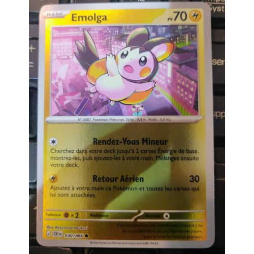 Pokémon Emolga 030 / 086 Reverse Chaos Ascendant