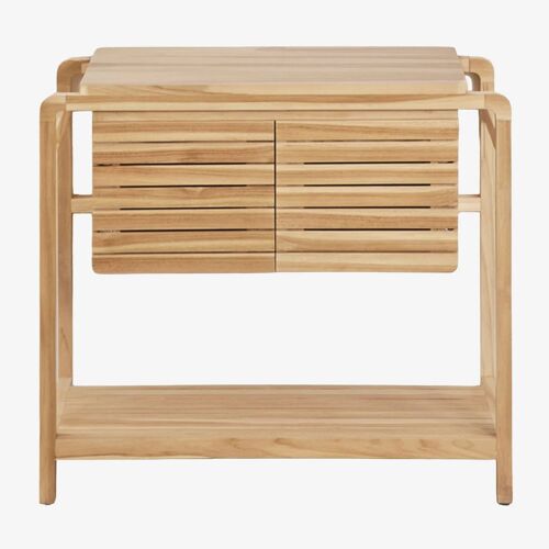 Ensemble de meuble de salle de bain en bois de teck Bradley