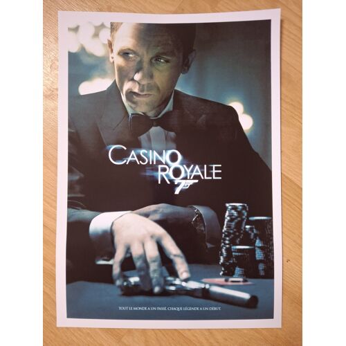 Affiche / Poster Du Film "James Bond ,Casino Royale" Avec Daniel Craig - 29,7 X 42 Cm
