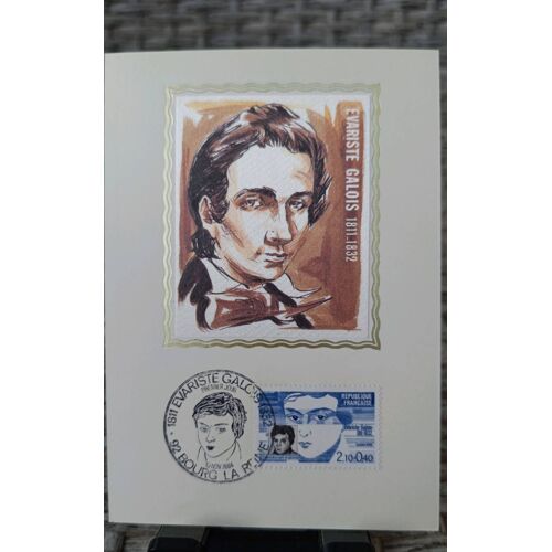 Timbre Evariste Galois 1811-1832. Fdc Carte Premier Jour 10/11/1984. Yt N°2332